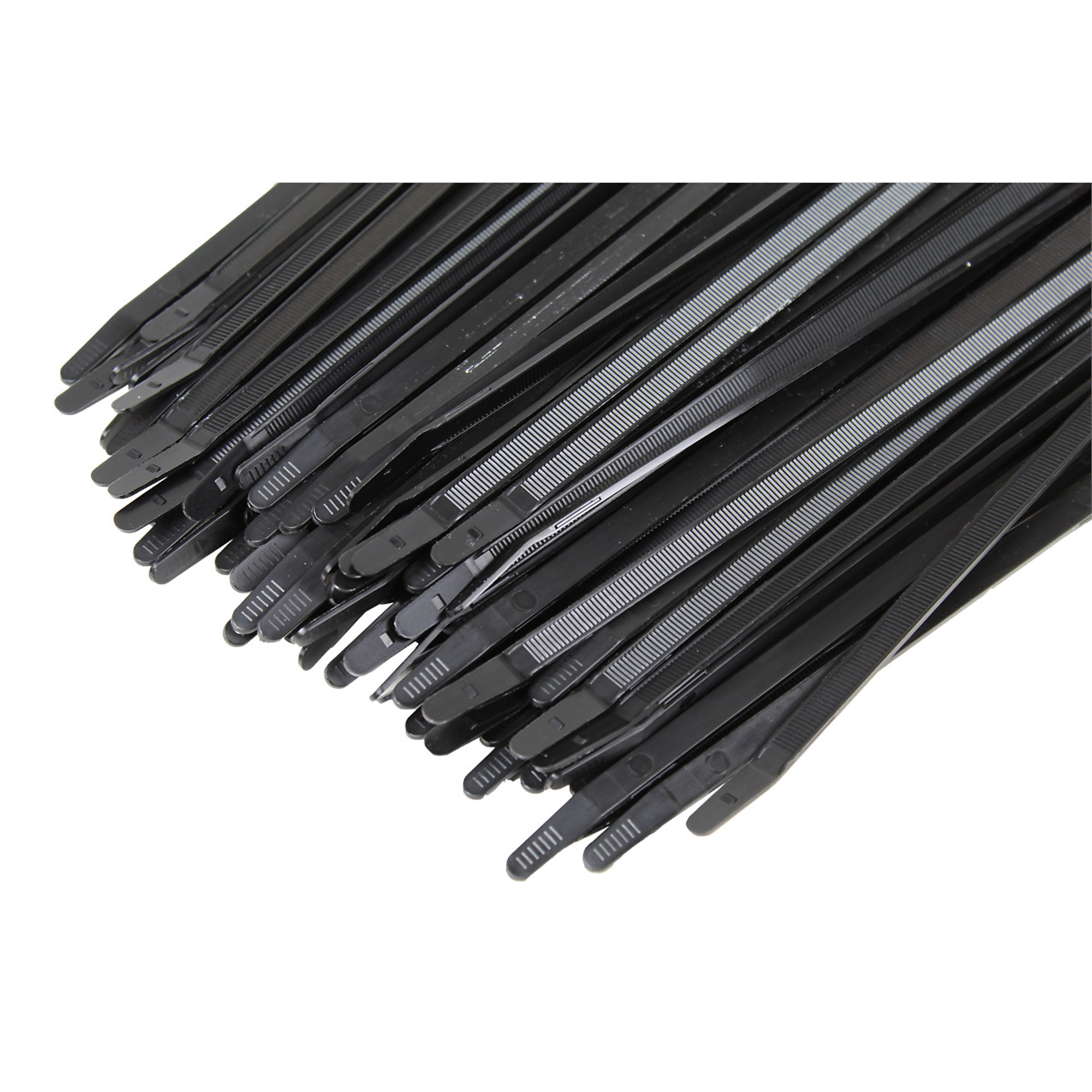 K Tool International Cable Zip Ties — 14in., Black, 120-Lb. Tensile Strength, 100 Pcs, Model# KTI78145